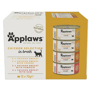 Applaws - Cat Tin Multipack, 70g | Pack of 4 | Multiple Flavours