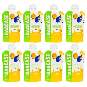 Babease - Organic Mango Yoghurt Coconut & Oats, 100g | Pack of 8