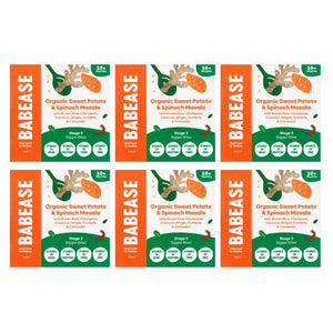 Babease - Organic Sweet Potato Spinach Masala Wholegrain Rice, 190g | Pack of 6