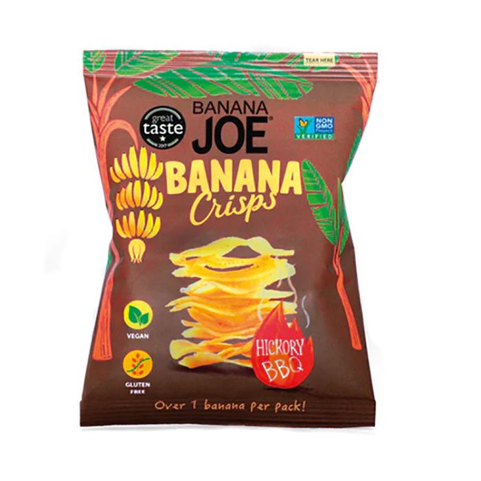 Banana Joe - Hickory BBQ Banana Crisps, 23g - Pack of 12