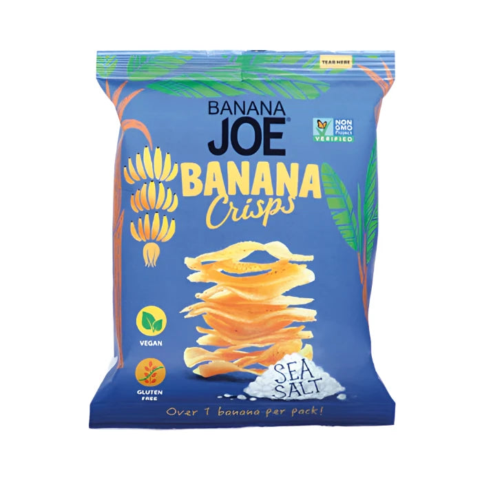 Banana Joe - Sea Salt Banana Crisps, 23g - Pack of 12