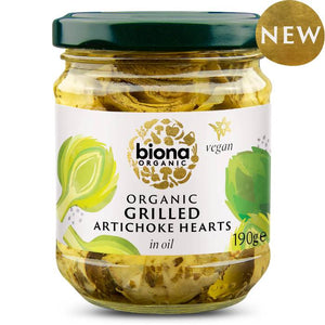 Biona - Organic Grilled Artichoke Hearts in Quarters in Oil, 190g | Multiple Options