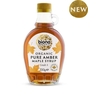 Biona - Organic Pure Maple Syrup Amber Grade A, 330g | Multiple Options