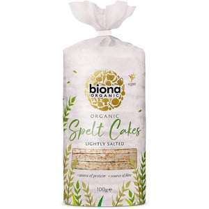 Biona - Organic Spelt Cakes Lightly Salted | Multiple Sizes | Pack of 12