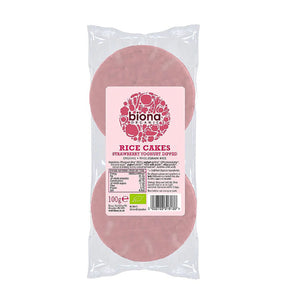 Biona - Organic Strawberry Yoghurt Rice Cakes, 100g