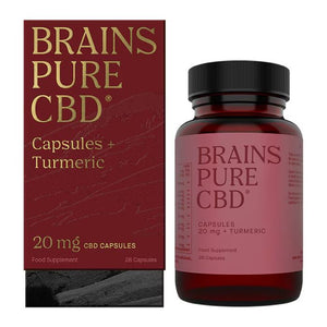 Brains - Turmeric + CBD, 28 Capsules