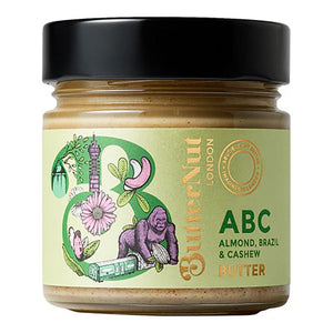 ButterNut of London - Abc Butter (Almonds, Brazil Nuts & Cashews), 180g - Pack of 10