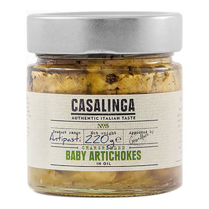 Casalinga - Chargrilled Baby Artichokes, 220g - Pack of 7