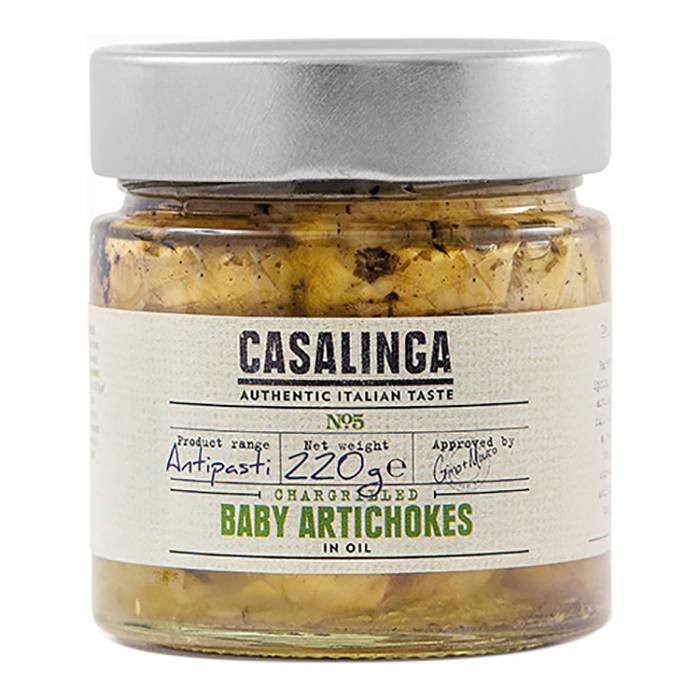 Casalinga - Chargrilled Baby Artichokes, 220g - Pack of 7
