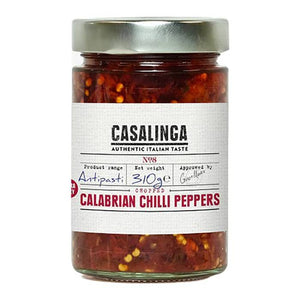 Casalinga - Chopped Calabrese Chilli Peppers, 310g - Pack of 6