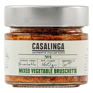 Casalinga - Mixed Vegetables Bruschetta, 160g - Pack of 6