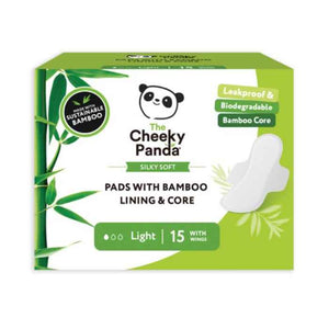 Cheeky Panda - Bamboo Core and Lined Light Pads, 6x15 pads