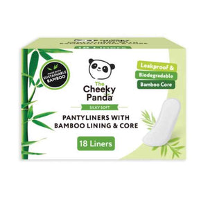 Cheeky Panda - Bamboo Core and Lined Pantyliner, 6x18 pads