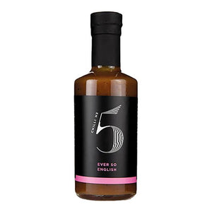 Chilli No. 5 - Ever So English Gourmet Horseradish Hot Sauce Bottle, 200ml - Pack of 6