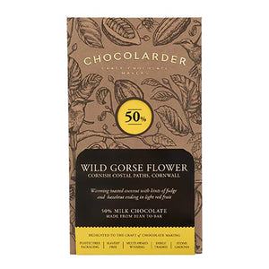Chocolarder - Wild Gorse Flower 50% Milk, 70g | Pack of 10