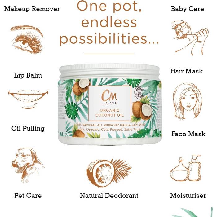 Coconut Merchant - CM La Vie Coconut Beauty Oil, 300ml - Back