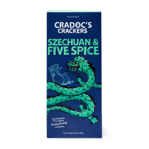 Cradoc's - Szechuan & Five Spice Crackers, 80g | Pack of 6