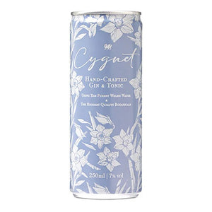 Cygnet Distillery - Ultra Premium Welsh Dry Gin & Tonic RTD, 250ml | Pack of 12