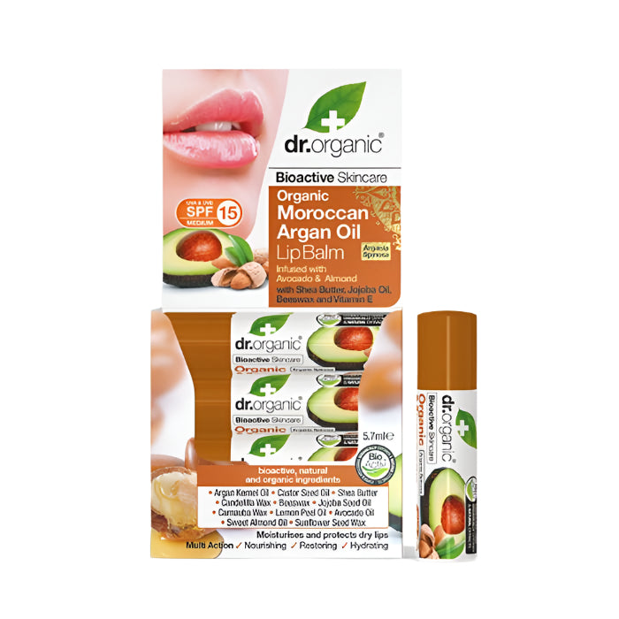 Dr Organic - Moroccan Argan Oil Lip Balm, 5.7ml