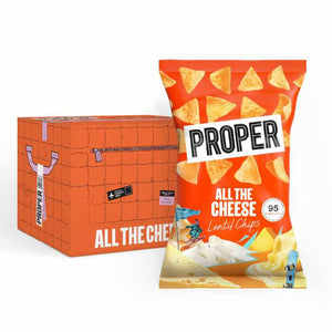 Eat Real - Proper Chips Lentil All Cheese, 85g | Pack of 8