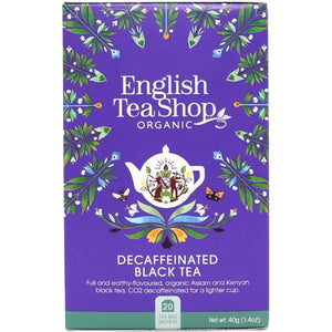 English Tea Shop - Decaffeinated Black Tea, 20 Bags | Pack of 6