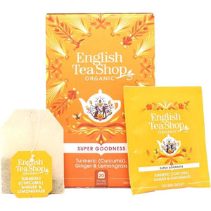 English Tea Shop - Turmeric Ginger Lemongrass, 20 Bags | Pack of 6
