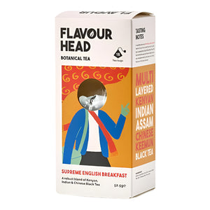 Flavour Head - Supreme English Breakfast Botanical Tea, 52.5g | Pack of 15