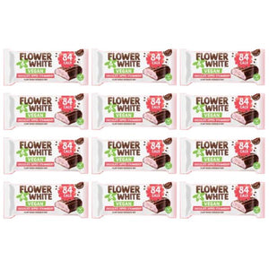 Flower White - Vegan Choc Dipped Strawberry Meringue Bar, 20g | Pack of 12
