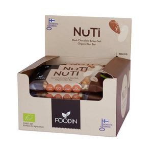 Foodin - NUTI Almonds Dark Chocolate & Sea Salt, 35g | Pack of 15