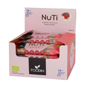 Foodin - NUTI Lingonberry & Cashew, 35g | Pack of 15