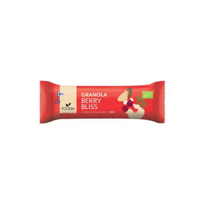 Foodin - Organic Granola Bar Berry Bliss, 40g | Pack of 12