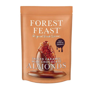 Forest Feast - Salted Caramel Milk Chocolate Almonds, 120g | Pack of 8