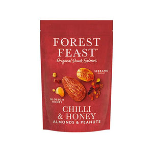 Forest Feast - Serrano Chilli Honey Peanuts & Almonds, 120g | Pack of 8