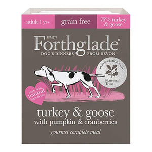 Forthglade - Gourmet Turkey & Goose with Pumpkin & Cranberry GF, 395g | Pack of 7