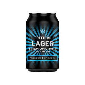 Freedom Brewery - Premium 4% Lager, 330ml | Pack of 24 | Multiple Types