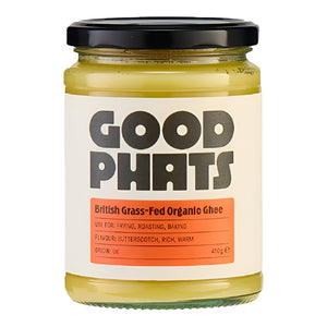 GOOD PHATS - Organic British Grass-Fed Ghee, 450ml | Pack of 6