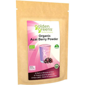 Golden Greens - Organic Acai Berry Powder, 50g
