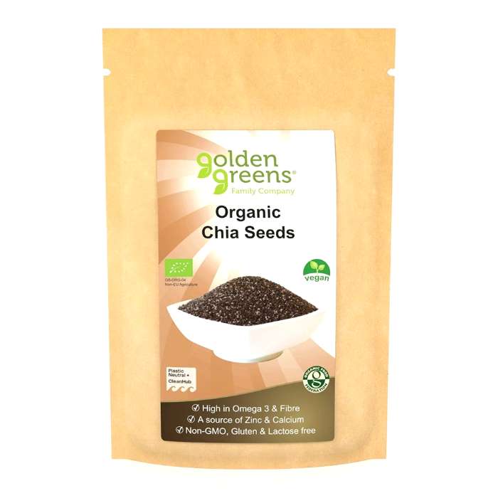 Golden Greens - Organic Chia Seeds, 250g