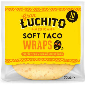 Gran Luchito - Soft Taco Wraps, 150g | Pack of 10