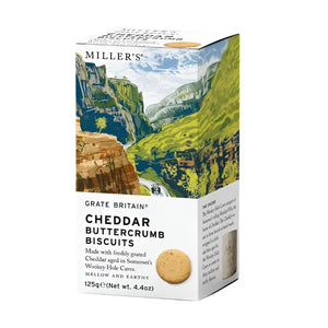Grate Britain - Cheddar Buttercrumb Biscuits, 125g | Multiple Flavours