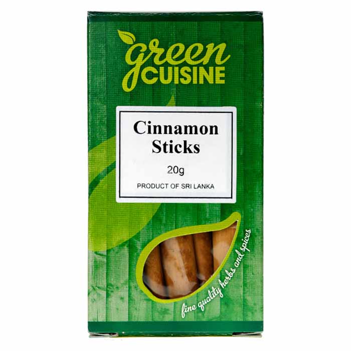 Green Cuisine - Cinnamon Sticks, 20g  Pack of 6