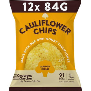 Growers Garden - Cauliflower Crisps with Mango Chilli, 84g | Pack of 12