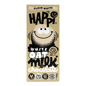 HAPPi - Oat M!lk Plain White Chocolate Bar - Pack of 12 | Multiple Sizes