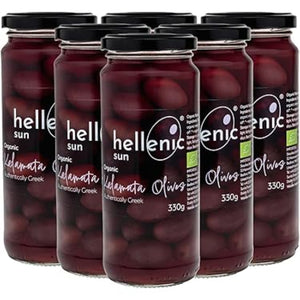 Hellenic Sun - Kalamata Pitted Olives, 330g | Pack of 6