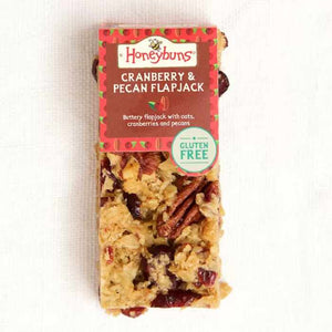 Honeybuns - Cranberry and Pecan Flapjack, 56g | Pack of 16
