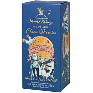 Island Bakery - Isle Of Mull Cheese Biscuits Harissa With Chilli And Cumin, 100g | Pack of 12