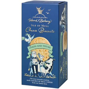 Island Bakery - Isle of Mull Biscuits Onion & Thyme, 100g | Multiple Pack Sizes