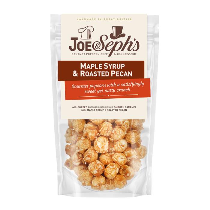 Joe & Seph’s - Maple Syrup & Roasted Pecan Popcorn, 80g  Pack of 16