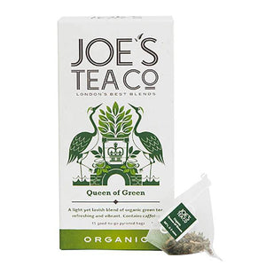 Joe's Tea Co. - Organic Queen of Green Tea, 15 Bags- Pack of 6