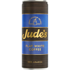 Jude's - Flat White Coffee Can, 250ml | Pack of 12